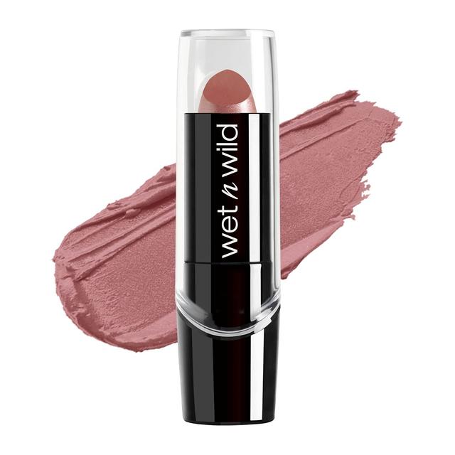 Product image of wet n wild Silk Finish Lipstick, Hydrating Rich Buildable Lip Color, Formulated with Vitamins A,E, & Macadamia for Ultimate Hydration, Cruelty-Free & Vegan - Dark Pink Frost