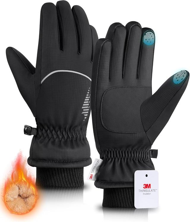 Product image of rivmount Winter Gloves Women Men, Thermal Ski Gloves for Cold Weather with Warm, Waterproof, Touchscreen for Running, Skiing