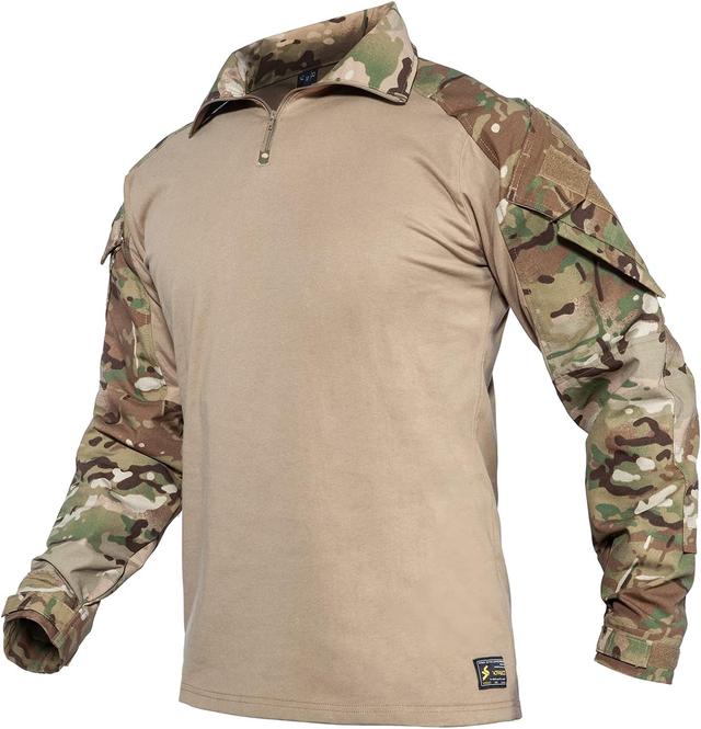 Product image of G3 Camouflage Shirt with Elbow Pads for Men Tactical Hunting Uniform Paintball Gear