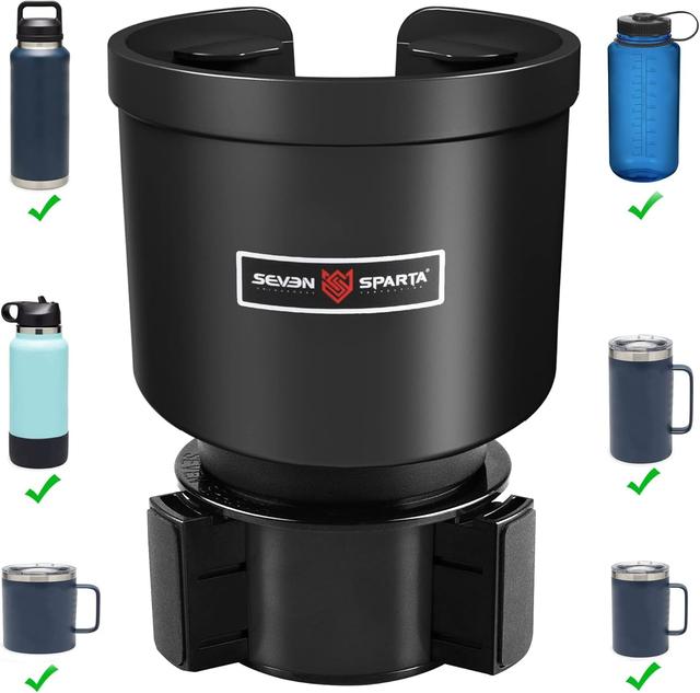 Product image of Upgraded Car Cup Holder Expander Adapter with Offset Adjustable Base, Compatible with Yeti 14/24/36/46oz Ramblers, Hydro Flasks 32/40oz, Other Large Bottles Mugs in 3.5"-4.0", 1 Pack