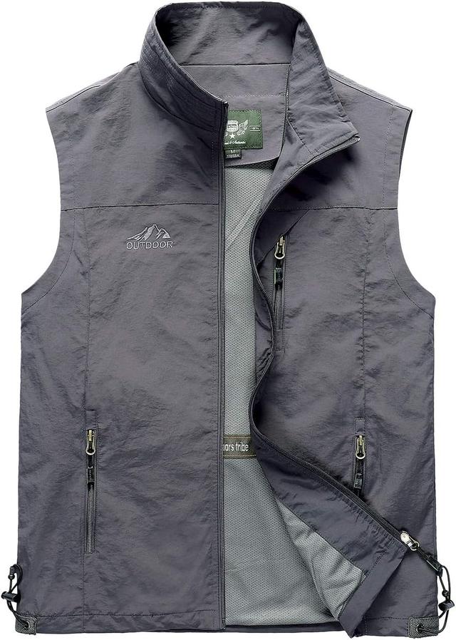 Product image of Hixiaohe Men's Casual Lightweight Outdoor Vest Work Fish Photo Travel Vest