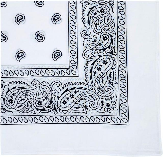 Product image of MDSTYLE 100% Cotton Bandana for Men & Women 22" x 22" Paisley Pattern Handkerchief Headband Scarf