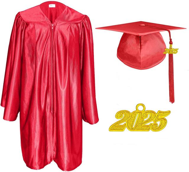 Product image of Preschool and Kindergarten Graduation Cap and Gown with 2025 Charm Tassel Available in bulk