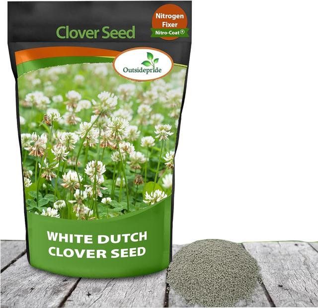 Product image of Outsidepride Perennial White Dutch Clover Seed - 2 lbs. Nitrocoated, Inoculated Clover Seeds for Lawn Alternative, Erosion Control, Food Plots, Ground Cover, & Pasture Mixtures in USDA Zones 3-10