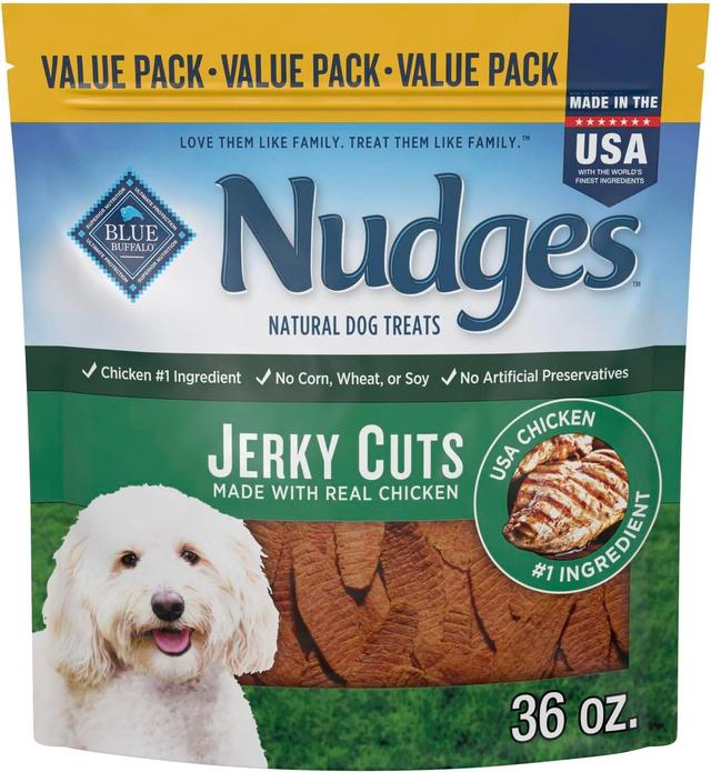 Product image of Blue Buffalo Nudges Jerky Cuts Natural Dog Treats Chicken