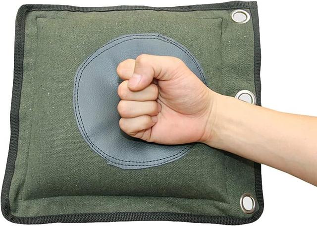 Product image of Wing Chun Kung Fu Wall Bag Canvas Leather Kick Boxing Striking Punch Bag Martial Arts Boxing Training Equipment