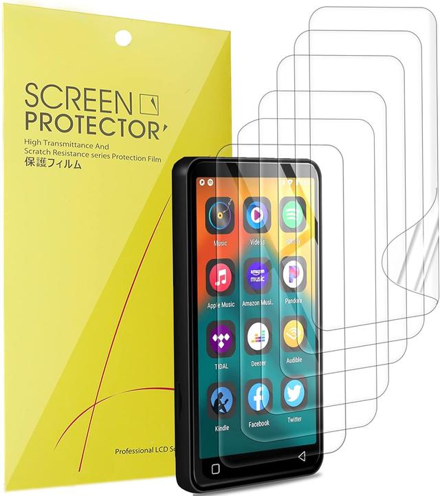 Product image of Compatible for innioasis G1 Screen Protector, [6 Pack] Full Coverage TPU Clear Film Compatible for innioasis G1 / G3 4" Full Touch Screen MP4 MP3 Player (6 PACK)