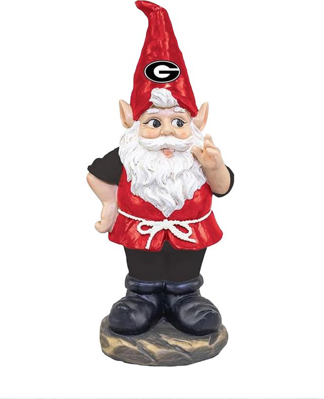 Product image of Hanna's Handiworks University of Georgia Gnome Statue - Indoor/Outdoor Resin Figurine Decor for Desk, Garden, Porch - Ideal Gift for Graduation/Birthday/Alumni - Rep Your Team with Fan Merch