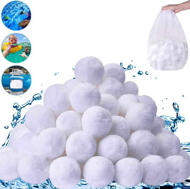 Product image of 3.1 lbs Pool Filter Balls for Sand Filter, Eco-Friendly Reusable Pool Fiber Filter Balls Replace Pool Filter Sand, Pool Filter Media Balls for Swimming Pool (Equals 100 lbs Pool Filter Sand)