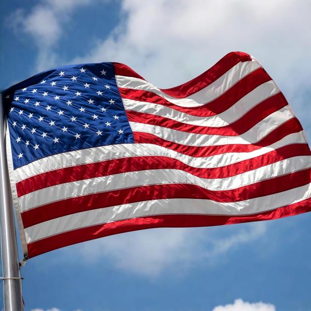 Product image of VIPPER American Flag 3x5 FT Outdoor - USA Heavy duty Nylon US Flags with Embroidered Stars, Sewn Stripes and Brass Grommets