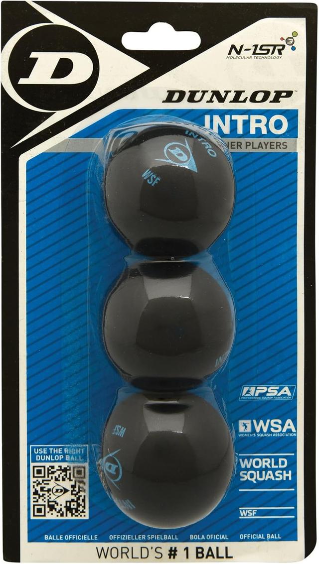 Product image of DUNLOP Squash Balls Intro Blue, for Beginners and Hobby Players – Fast Speed