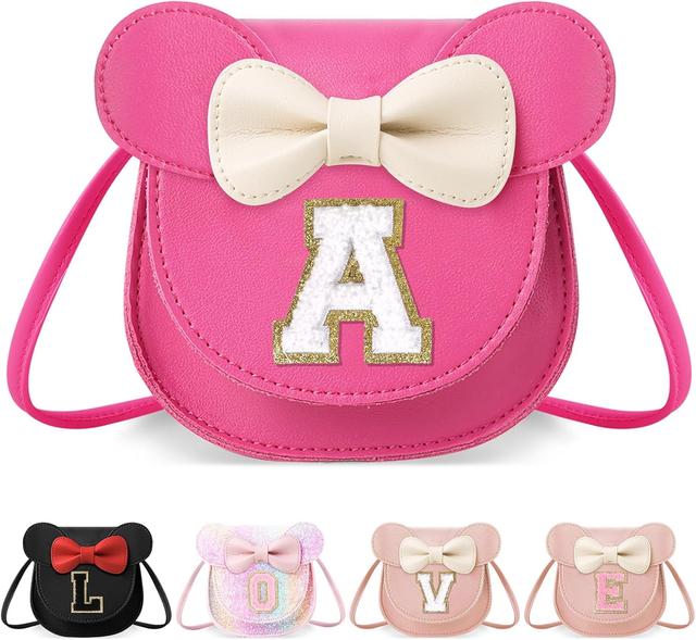 Product image of Little Girl Toddler Purse - Cute Mouse Ear Bow Crossbody Bag for 2-8 Year Olds - Birthday Gift