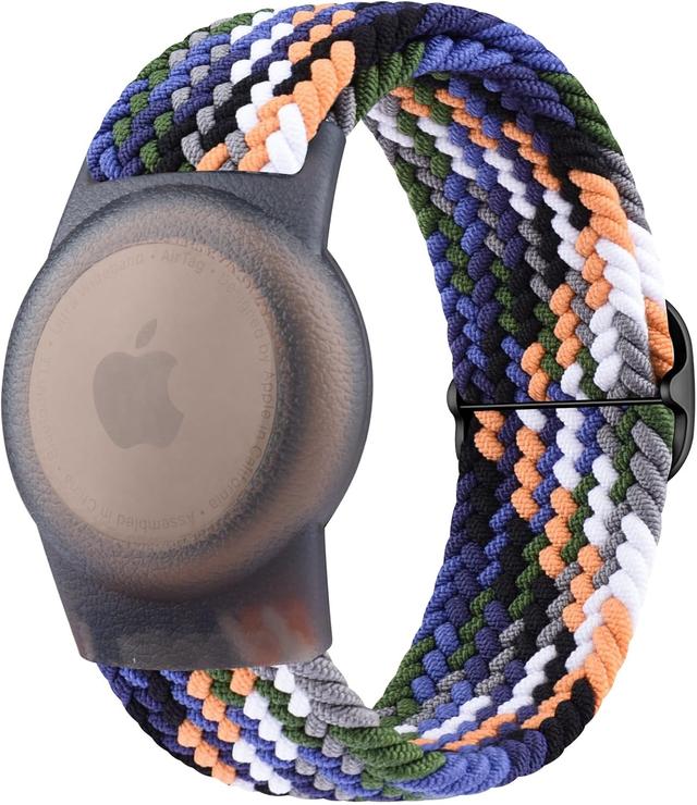 Product image of Vanjua Wristband Compatible with Apple AirTag Holder for Kids, Protective Case for Air Tag GPS Tracker Holder with Adjustable Nylon Bracelet Watch Band for Toddler Child (Cowboy)