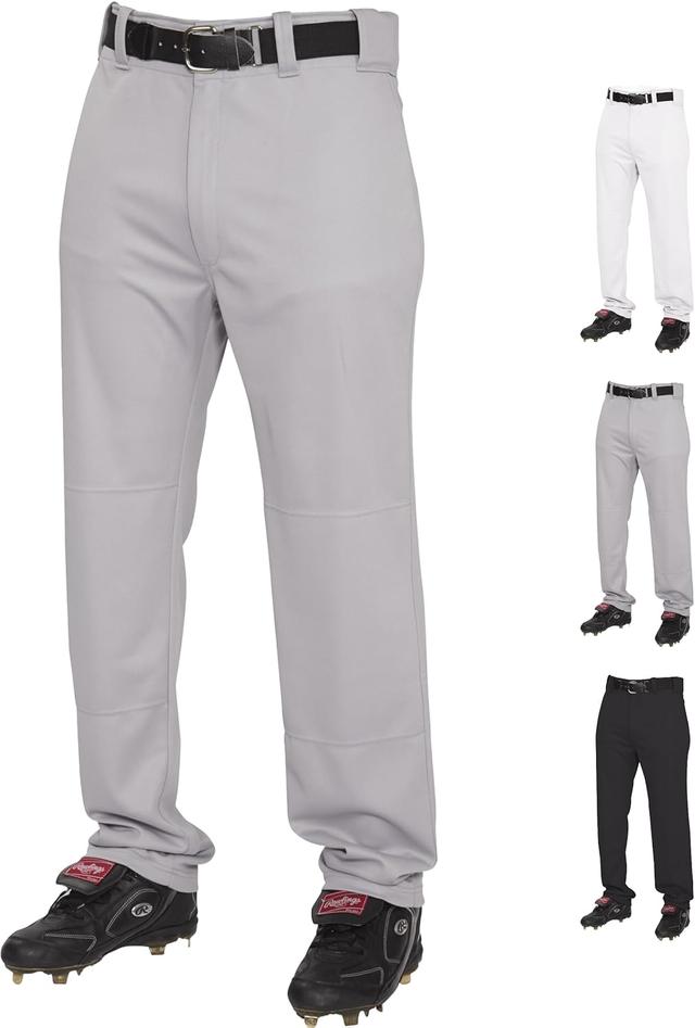 Product image of Rawlings Semi-Relaxed Full Length Baseball Pant | Solid & Piped Options | Adult Sizes | Multiple Colors