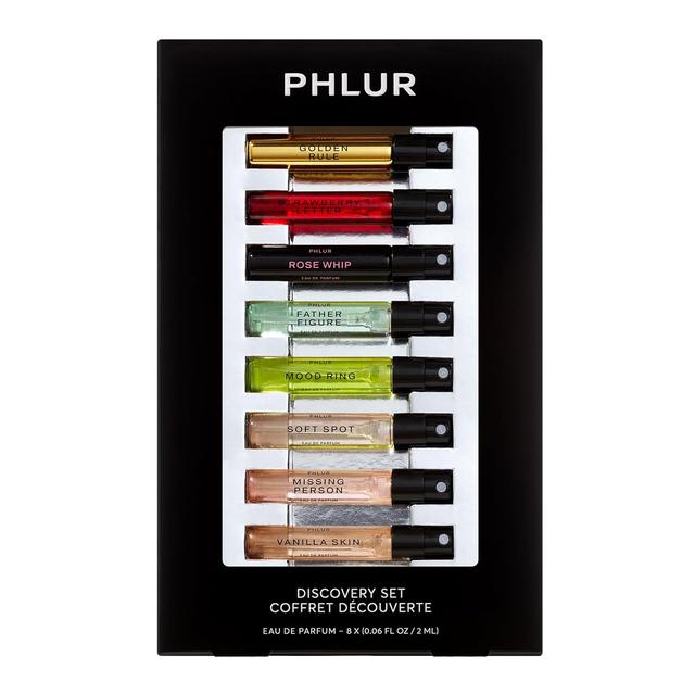 Product image of PHLUR Fragrance Discovery Set (2025) - 8pc Perfume Sample Set ft. New Releases Vanilla Skin, Rose Whip & Golden Rule - 2mL Mini Perfume Fine Fragrance Samples (8 x 2mL)