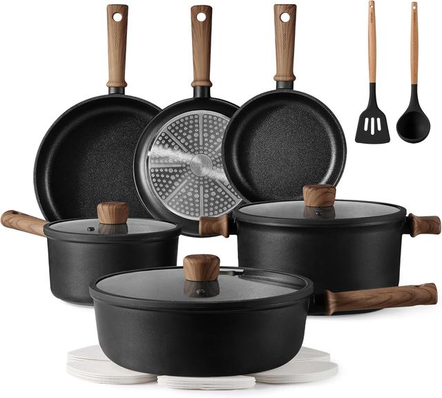 Product image of CAROTE Nonstick Pots and Pans,Cookware Set 16pcs Kitchen Cooking Sets, Pot and Pan Non Stick w/Frying pan