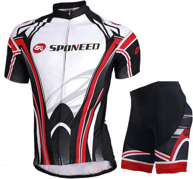 Product image of sponeed Cycling Jersey Short Sleeve Suits Men Bike Clothing Road Bicycle Shorts Padded Outfits