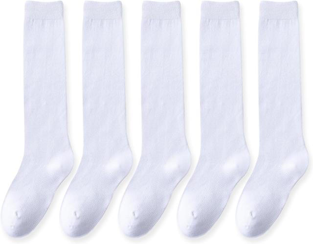 Product image of EPEIUS Girls Knee High Socks Seamless Cotton School Uniform Socks Kids Boy Over the Calf Socks 3/5 Pack