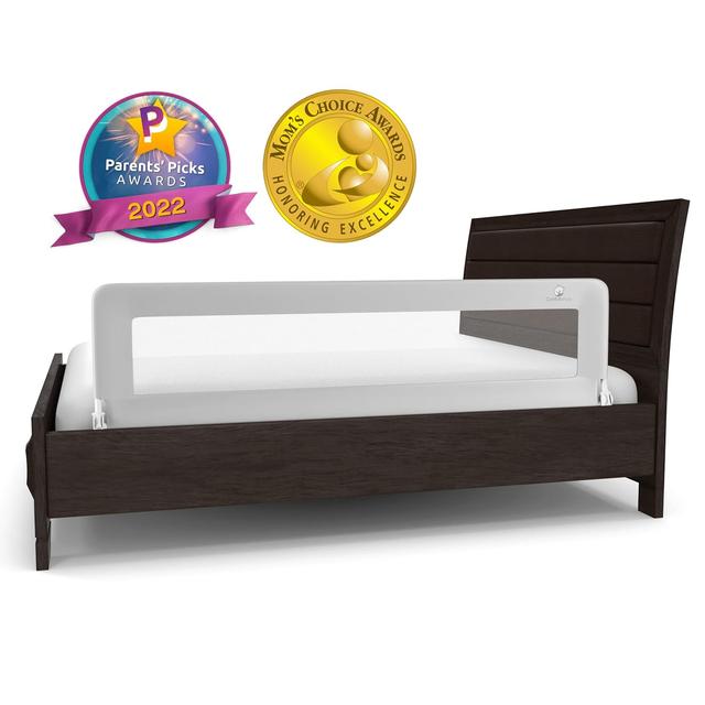 Product image of ComfyBumpy Long Toddler Bed Rails - Baby Bed Rail Guard for Kids, Twin, Full, King and Queen Beds - Adjustable Bed Rail for Toddlers - Baby Bed Side Bedrails - Gray, Long (55.5" x 19.5"), Pack of 1