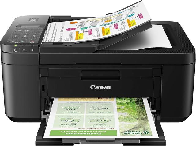 Product image of Canon PIXMA TR4720 All-in-One Wireless Printer, Home Use with Auto Document Feeder, Mobile Printing and Built-in Fax, Black