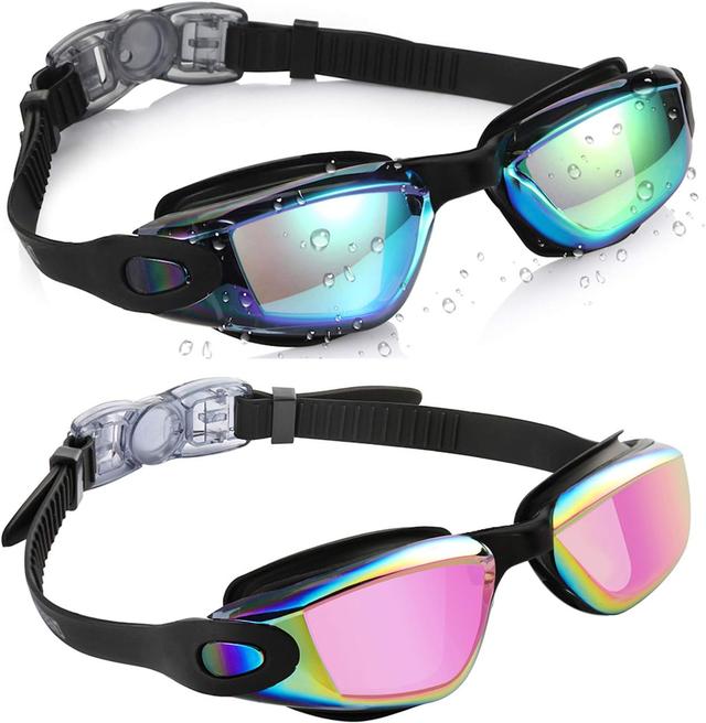 Product image of Aegend Kids Swim Goggles, Pack of 2 Swimming Goggles for Children Boys & Girls Age 3-14