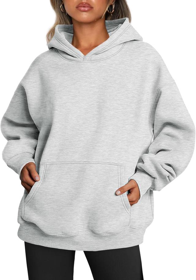 Product image of Trendy Queen Womens Oversized Hoodies Fleece Sweatshirts Sweaters Spring Outfits 2025 Pullover Fall Winter Clothes