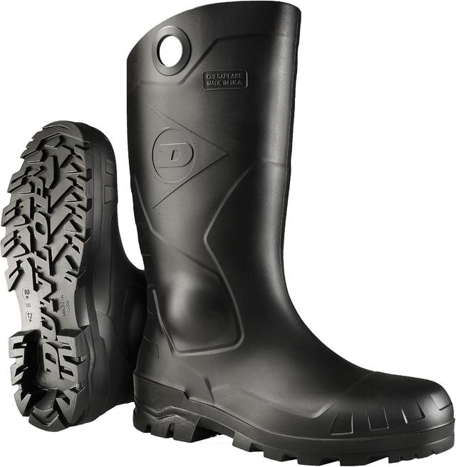 Product image of Dunlop Protective Footwear, Chesapeake plain toe Black Amazon, 100% Waterproof PVC, Lightweight and Durable