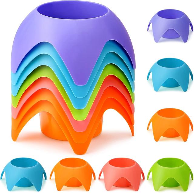 Product image of Beach Vacation Essentials Accessories - Beach Drink Cup Holder Sand Coasters, Beach Trip Must Haves Sand Cup Holders for Women Adults Family Friends(Multicolor, 7 Pack)