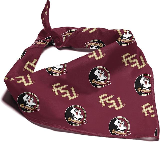Product image of Florida State Seminoles NCAA Officially Licensed Bandana for Dogs and Cats | Fits Pets Great Gift Idea | Easy-to-Tie (Small, 13")