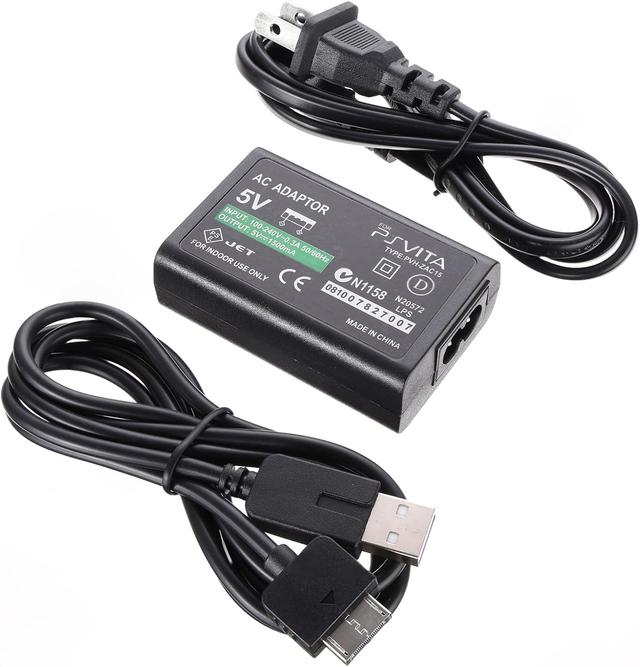Product image of Replacement AC Power Adapter Wall Charger for PS Vita 1000, AC Adapter with USB Charging Cable Cord Compatible with PSV PS Vita 1000 Console