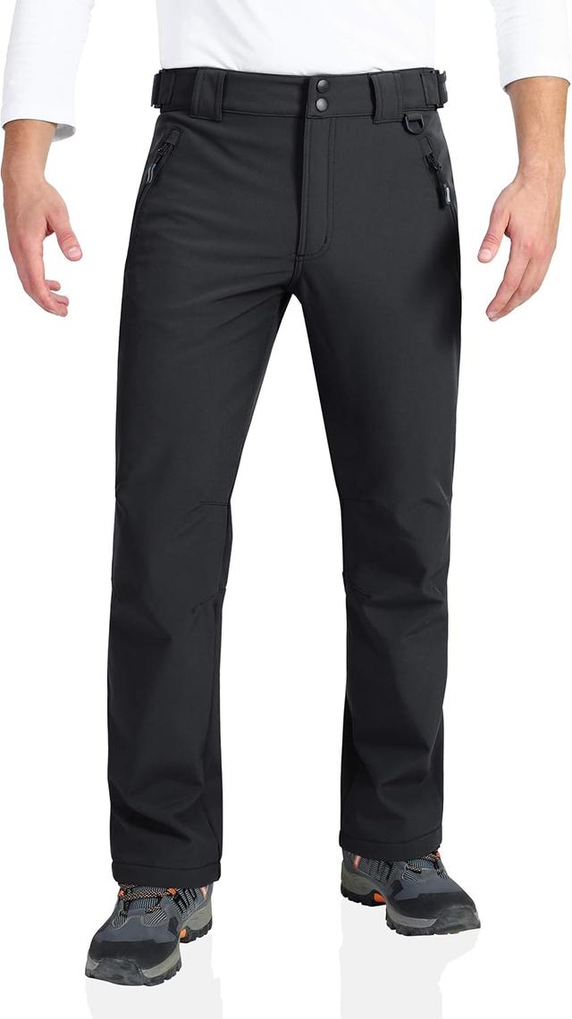 Product image of Outdoor Ventures Men's Lite Waterproof Windproof Fleece Lined Warm Hiking Ski Snow Pants Expandable-Waist
