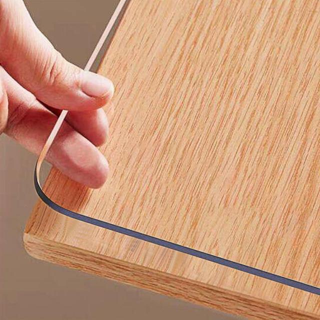 Product image of Clear Table Protector 36 x 60 Inch, 1.5mm Thick Plastic Table Cover, Waterproof PVC Clear Table Cover Protector, Desk Mat Writing Desk Pad for Desktop, Coffee & Dining Room Tabletop