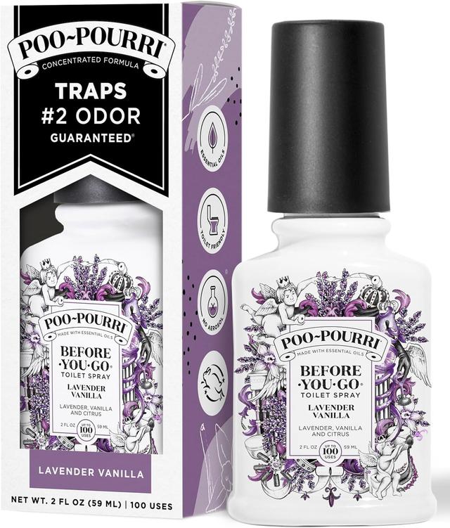 Product image of Poo-Pourri Before-You-Go Toilet Spray, Lavender Vanilla, 2 Fl Oz - Lavender, Vanilla and Citrus