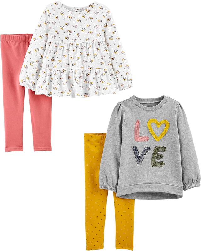 Product image of Simple Joys by Carter's girls 4-piece Playwear Set