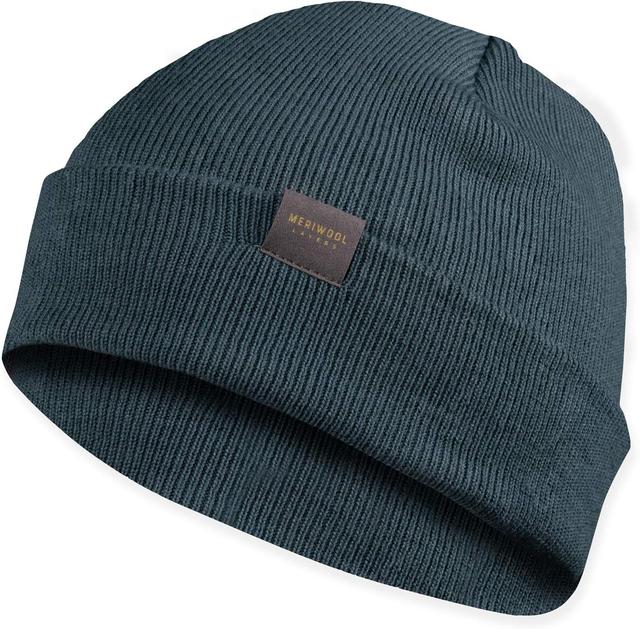 Product image of MERIWOOL Kids’ Beanie - Merino Wool Ribbed Knit Winter Hat for Boys and Girls