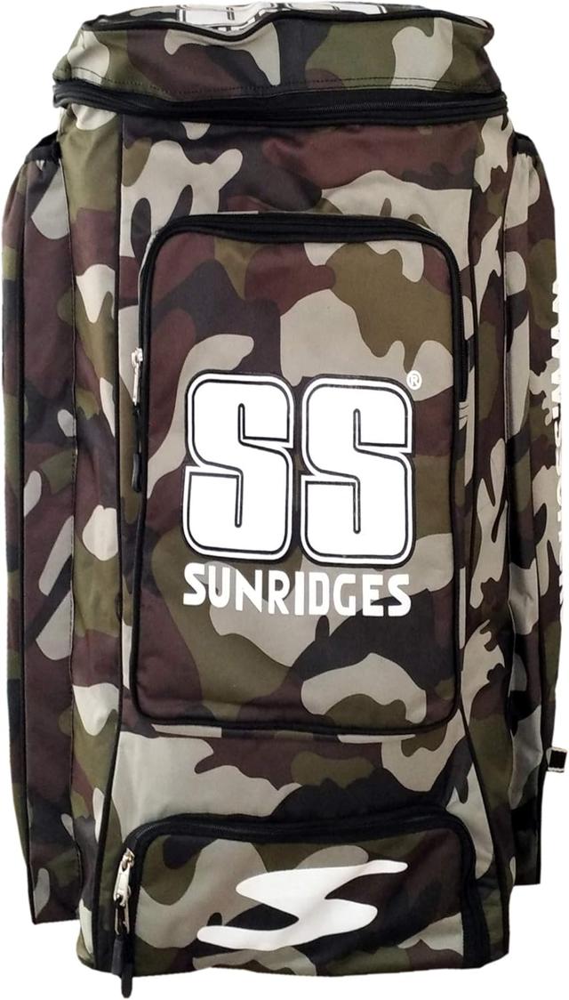 Product image of SS Camo Duffle Cricket Kit Bag | Light Weight with Attractive Design | Weather-Resistant | Spacious Storage | Comfort | Stylish and Sporty | Shoulder Straps | Special Bat Holder