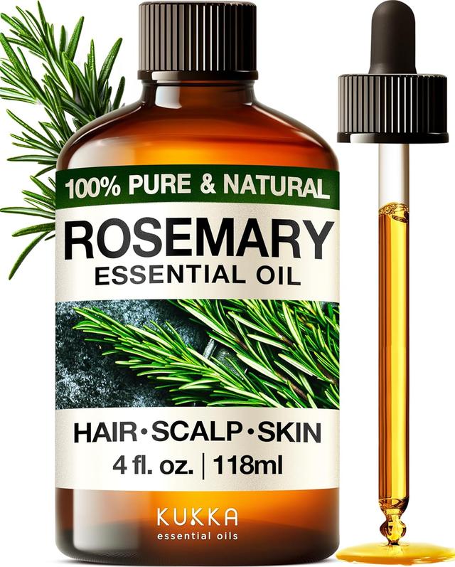 Product image of 100% Pure & Natural Rosemary Oil for Hair, Skin, Aromatherapy & Soap Making Scent (4 Fl Oz / 118 ml)