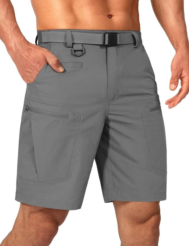 Product image of Mens Cargo Hiking Shorts Water Resistant Quick Dry Lightweight Breathable Tactical Shorts with Nylon Belt