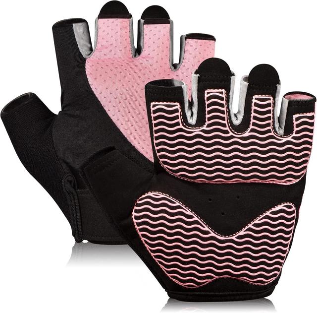 Product image of Sunnex Gym Gloves - Fingerless, Breathable Workout Gloves for Weightlifting, Cycling & More