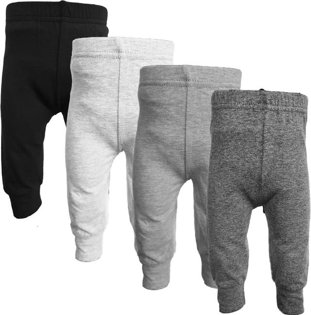 Product image of 123 Bear Infant and Toddler Soft Cotton Spandex Boys and Girls Pants Multipacks