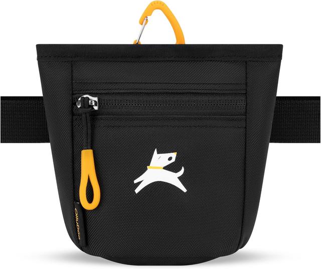 Product image of OllyDog Goodie Treat Bag, Dog Treat Pouch, Waist Belt Clip for Hands-Free Training, Magnetic Closure, Dog Training and Behavior Aids, Three Ways to Wear (Raven S'25)
