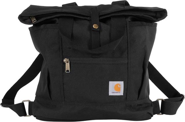 Product image of Carhartt, Durable Bag with Adjustable Straps and Laptop Sleeve, Convertible Backpack Tote (Black), One Size