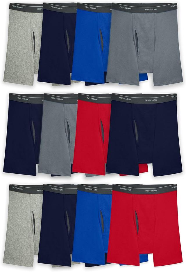 Product image of Fruit of the Loom Men's Coolzone Boxer Briefs, Moisture Wicking & Breathable, Assorted Color Multipacks