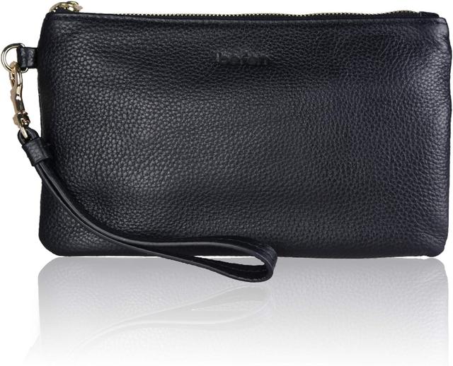 Product image of befen Genuine Leather Wristlet Clutch RFID Blocking Bag Cell Phone Wallet Purse Wristlet Wallet Purses and Handbags for Women