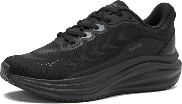 Product image of HI-TEC Resist SR Runner Mesh Black Non Slip Work Shoes for Women, Comfortable Water Resistant Womens Food Service Sneakers, Medium and Wide Width, Women's Size 6-12