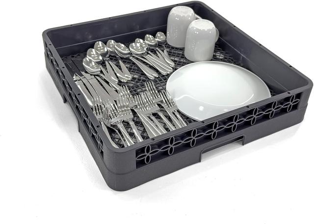 Product image of Flatware Rack for Commercial Dishwasher | Full Size Combination | Polypropylene | Gray