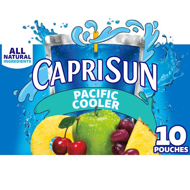 Product image of Capri Sun Pacific Cooler Mixed Fruit Flavored Juice Drink Blend, 10 ct Box, 6 fl oz Pouches