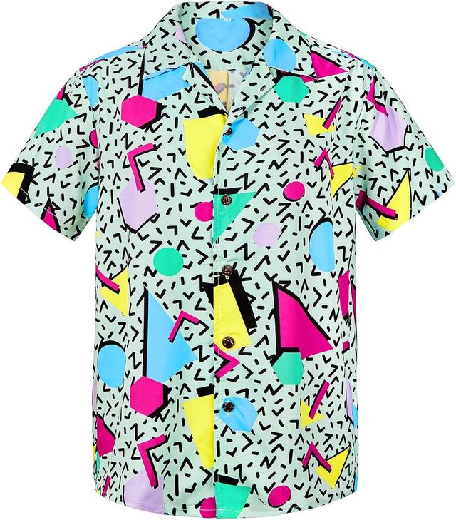 Product image of Mens Hawaiian Shirt Floral Print Aloha Shirt Comfortable Novelty Button Down Shirts Casual Short Sleeve Beachwear for Men