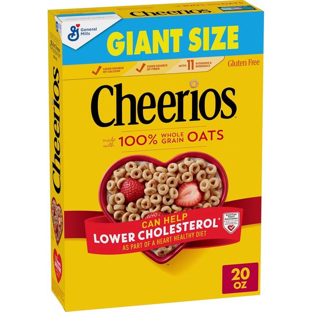 Product image of Cheerios, Heart Healthy Gluten Free Breakfast Cereal, Giant Size, 20 oz