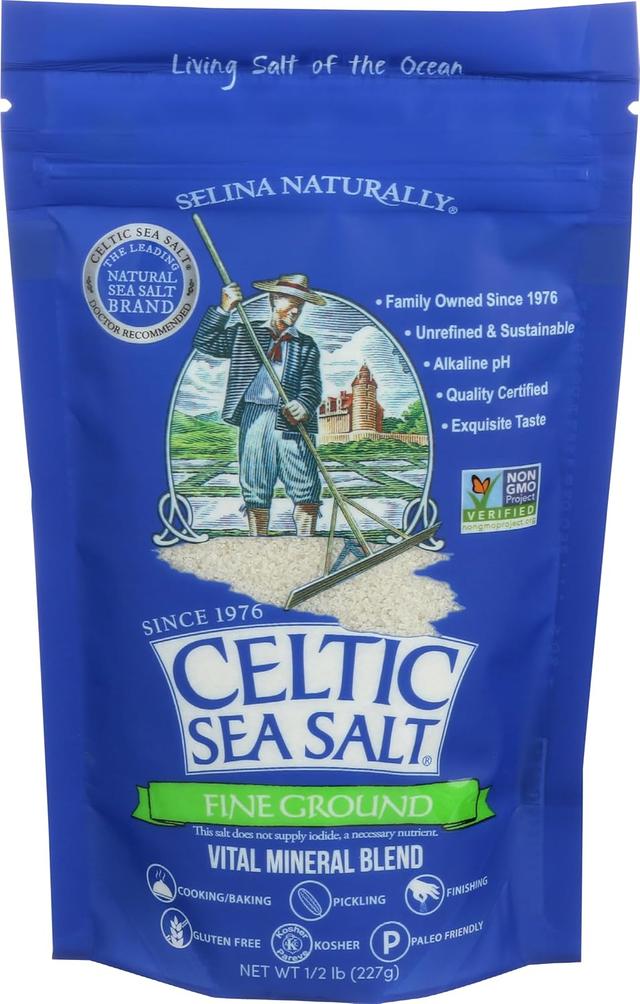 Product image of Celtic Sea Salt, Fine Ground, 8 Ounce